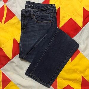 Forever 21 Dark Blue Straight Leg Jeans